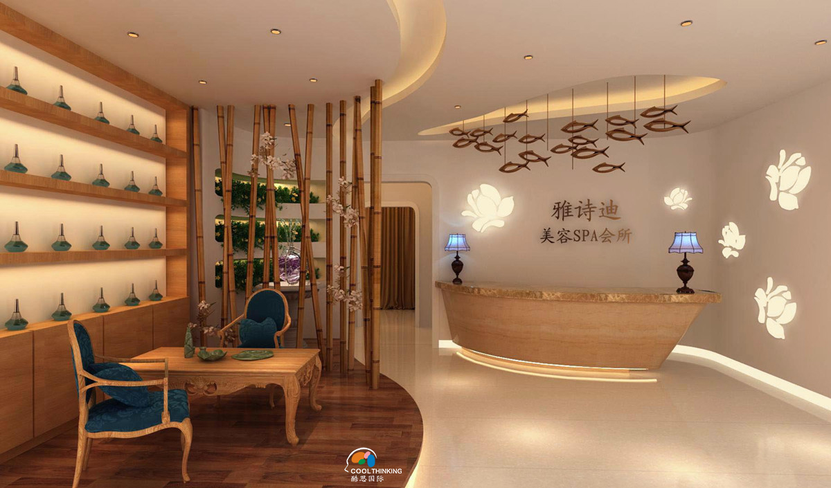 深圳寶安SPA會所裝飾設計 SPA養(yǎng)生會所設計 混搭風格